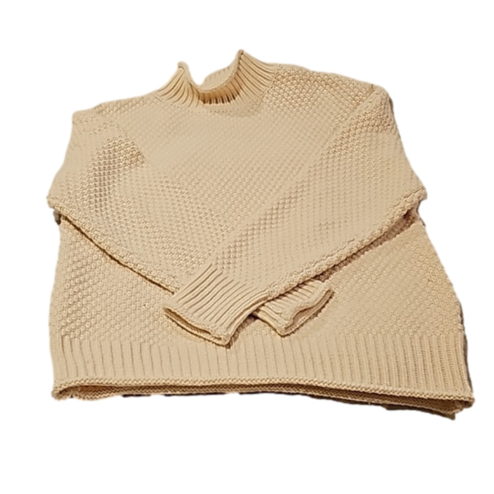 Zesica knit sweater cream womans large excellent condition